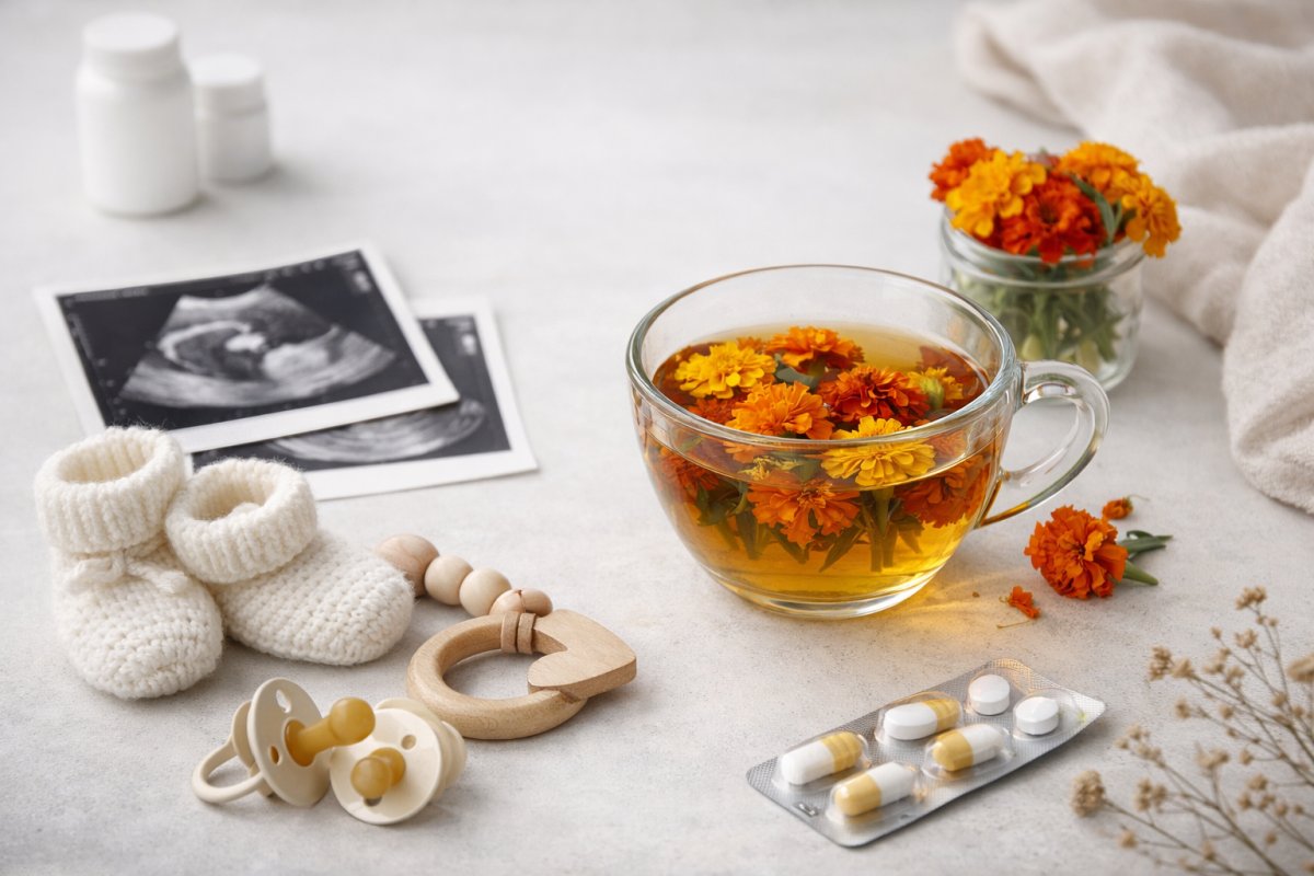 Чай з чорнобривців протипоказання під час вагітності